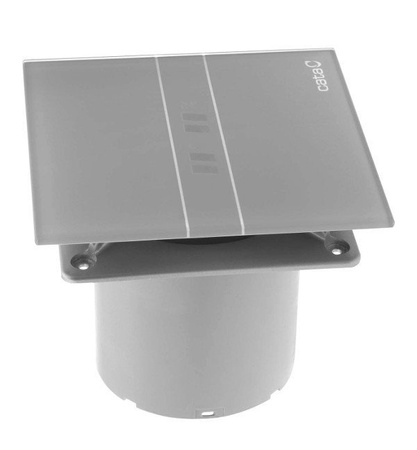 E-100 GSTHwentylator łazienkowy osiowy z automatem, 4W/8W, wylot 100mm, srebrny