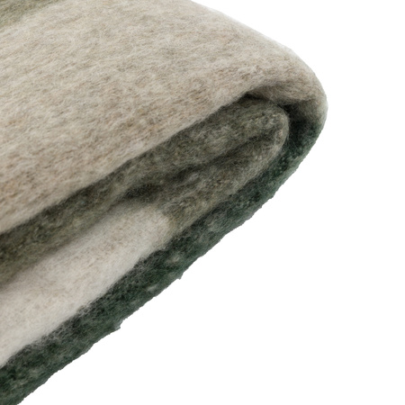 Heritage Check Faux Mohair Throw Green 1300x1700mm