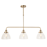 Hansen 3 Pendant Light Antique Brass