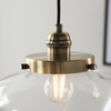Camberley 1 Pendant Light Antique Brass Clear