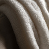 Plain Fringe Teddy Throw Natural 1300x1700mm