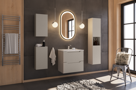 Zestaw meblowy 80cm z blatem i umywalką nablatową Beyond