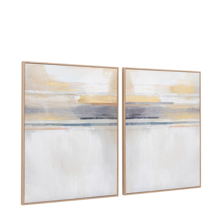 Modern Sunset Framed Canvas Set of 2