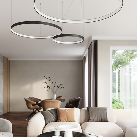 Żyrandol RIO 55 czarny LED 3000K