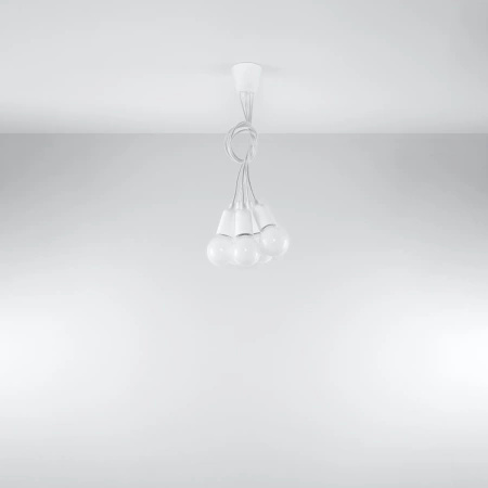 Lampa wisząca DIEGO 5 biała