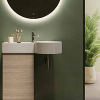 PETIT Umywalka podwiesz. okrąg  blat L 77x36 cm B wada3