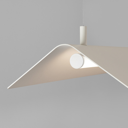 Lampa wisząca ELVA beżowa LED 4000K