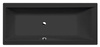 CLEO wanna prostokątna 180x80x48cm, czarny mat