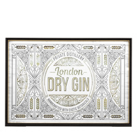 London Dry Gin Mirror 1000x700mm