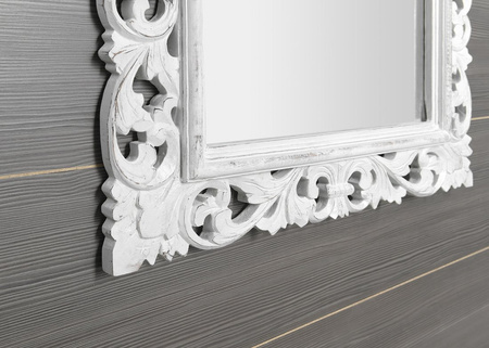 SCULE Lustro w ramie, 80x150cm, biały