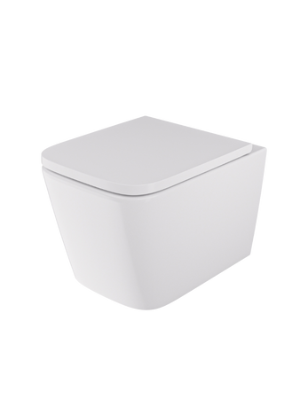 Miska WC z deską VORTEX wisząca owalna biały połysk GRAVIS TR2216R