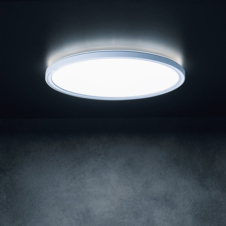 AZPO lampa sufitowa LED, średnica 290mm, 18,5W, 3000/4000/6000K, IP54, biały