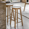 Hatfield Stool Natural 340x340x650mm
