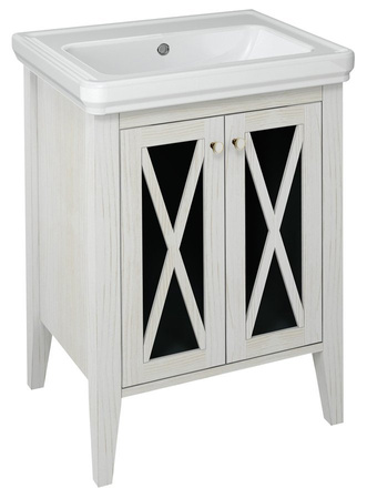 CROSS szafka umywalkowa 55x81x43cm, starobiała