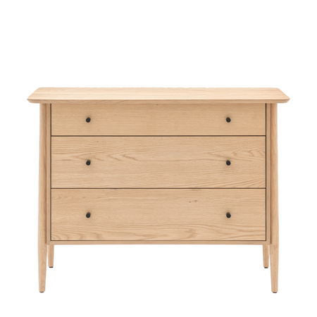 Hatfield 3 Drawer Chest Natural 1060x450x770mm