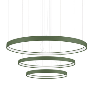Żyrandol RIO 3 55/78/110 zielona oliwka LED 3000K