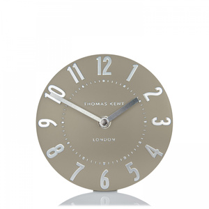 Mulberry Mantel Clock Mocha 6in