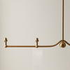 Santiago 4 Pendant Light Fitting Brushed Brass