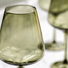 Wine Glass Smokey Green (4pk) 94x94x210mm