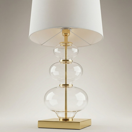 LAMPA NOCNA BIAŁO-ZŁOTA BRISTON