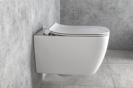 VEA WC wiszące, Rimless, 34,5x52cm, biały