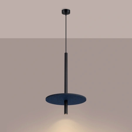 Lampa wisząca FELTRO 1 czarna/granatowa