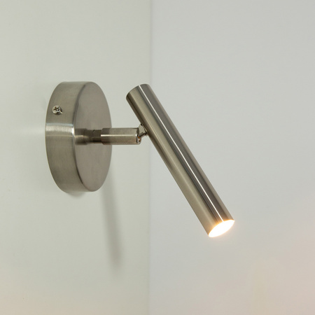 SOPEL kinkiet srebrny szczotkowany