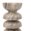 Azuaga Marble Candlestick Sandstone S/2 100/150mm