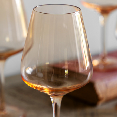 Wine Glass Amber (4pk) 94x94x210mm