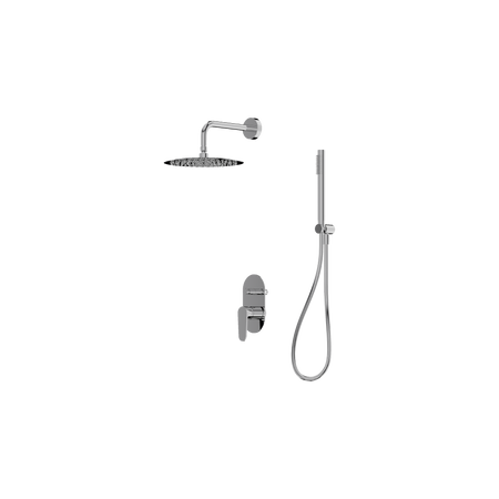 Podtynkowy zestaw prysznicowy z deszczownicą Cetus Chrome