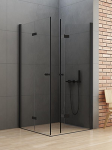 KABINA NEW SOLEO BLACK PROSTOKĄTNA U 70x90x195 CZYSTE 6mm ACTIVE SHIELD