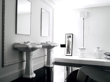 RETRO umywalka ceramiczna 73x54cm, biały