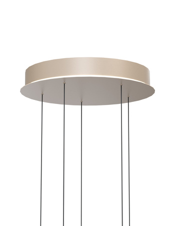 5039-513 Lampa wisząca piątka okrągła QUIBERON kaszmirowa - piaskowa