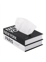 Pojemnik na chusteczki SHP BOOKER biały   / czarny