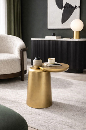 MaMaison stolik ELIAS 41 złoty / drewno