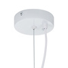 Lampa wisząca STONE 40 cm - biała boho, japadni, wabi-sabi