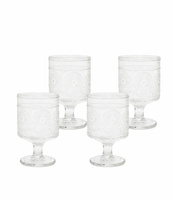 Zestaw 4 szklanek SHP FLORES              transparentny