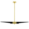 MOOSEE lampa wisząca APOLLO 1 czarna -    szczotkowane złoto