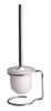 X-ROUND E szczotka do WC do postawienia, szkło mleczne, chrom
