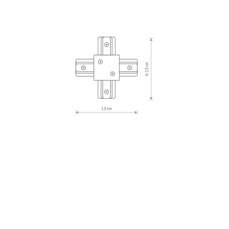 PROFILE RECESSED X CONNECTOR