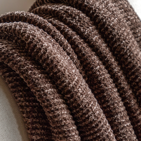 Deco Luxe Chunky Chenille Throw Choc 1300x1700mm