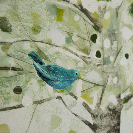 Obraz w ramie „Wishful Thinking” – naturalny, 71 × 3 × 71 cm