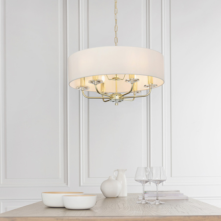 Nixon 6 Pendant Light Brass