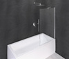MODULAR SHOWER parawan wannowy 750x1500mm, szkło czyste