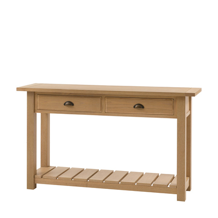 Eton 2 Drawer Console Natural 1400x380x800mm