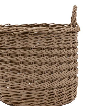 Hand Woven Willow Storage Basket Nest s/3 D460mm