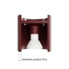 Plafon ORBIS 1 burgund