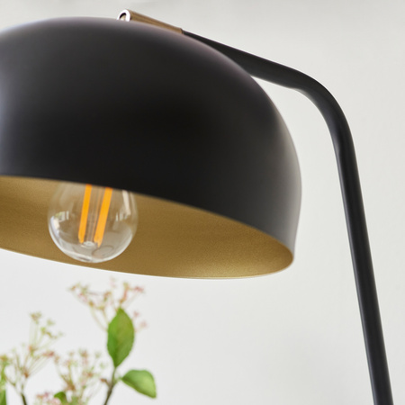 Lampa stołowa Brair – antyczny mosiądz/czarny, 25 × 32,7 × 47,1 cm