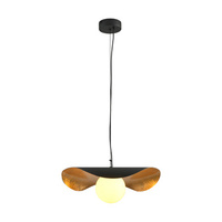 Lampa wisząca ENZO 40 cm - czarno złota
