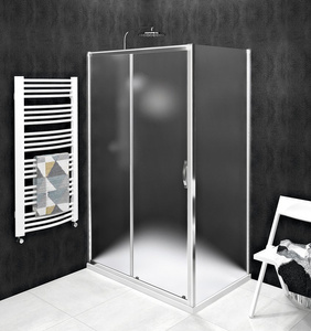 SIGMA SIMPLY kabina prysznicowa 1100x900mm, L/P, szkło Brick